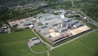 Egger UK's Hexham site in Northumberland, where the biomass plant is located